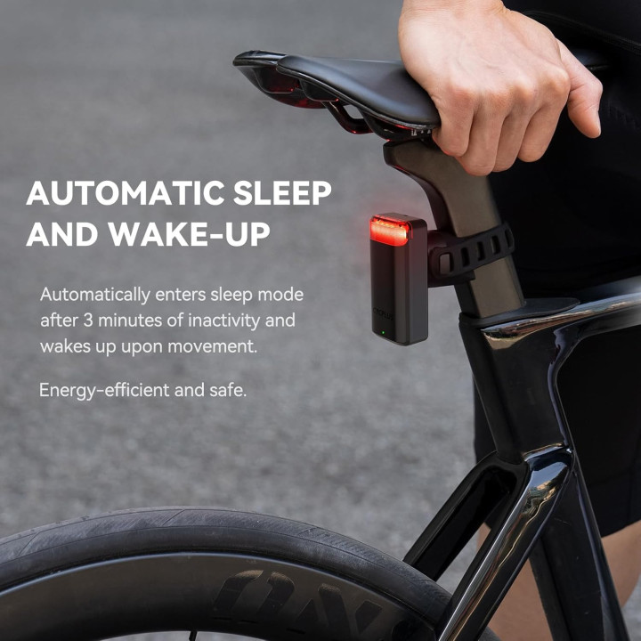 CYCPLUS Luz traseira de bicicleta com radar