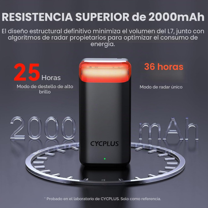 CYCPLUS Luz traseira de bicicleta com radar