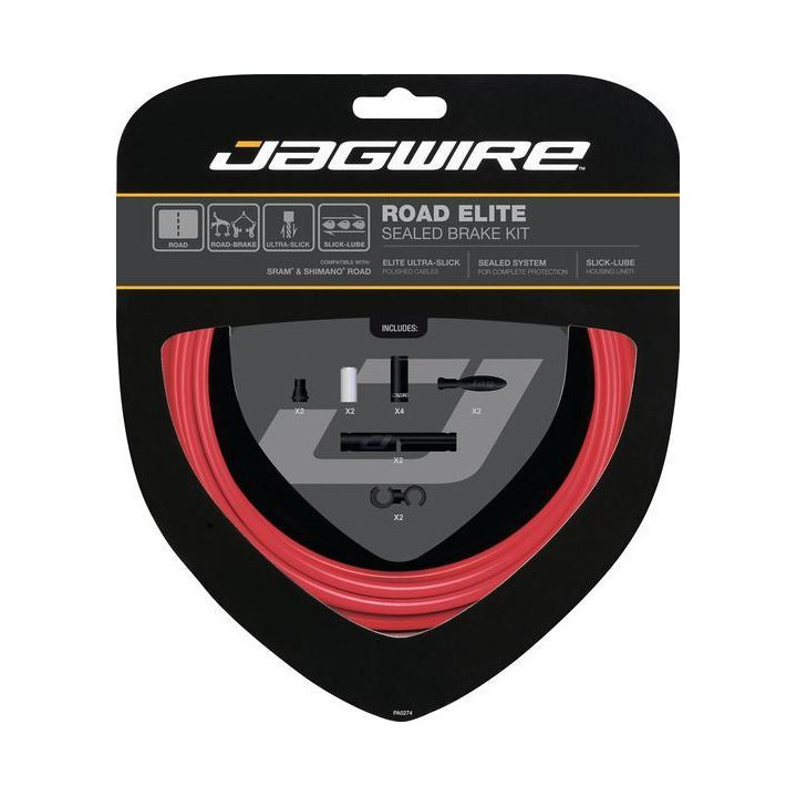 Jagwire Road Elite Sealed Kit Cabos Travão